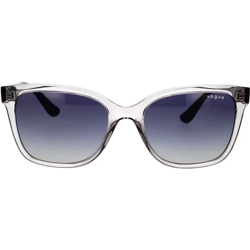 Stylish Sunglasses with Grey Blue Gradient Lenses , female, Sizes: 54 MM - Vogue - Modalova