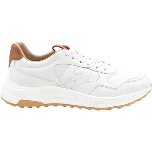 Hyperlight Leather Flat Shoes , male, Sizes: 7 UK, 10 UK - Hogan - Modalova