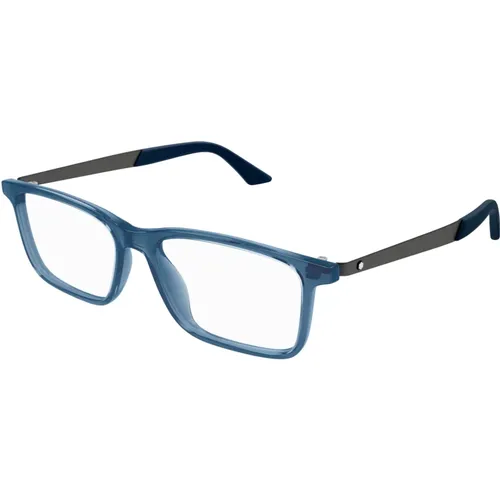 Glasses,Klassische Schwarze Optische Brille,Blaue Optische Brille,Designer Brille Schwarz MB0333O,Graue Optische Brille mit Zubehör,Braun/Havanna Opt - Montblanc - Modalova