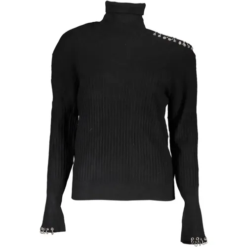 Chic Contrast Turtleneck Sweater , female, Sizes: XS, M, S - PATRIZIA PEPE - Modalova