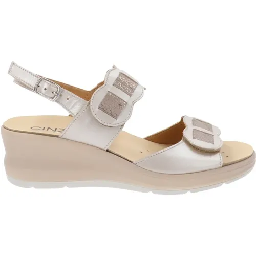 Leder Damen Sandalen , Damen, Größe: 40 EU - Cinzia Soft - Modalova