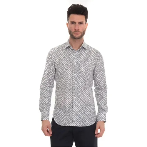 Floral Dress Neck Casual Shirt , male, Sizes: 2XL - Càrrel - Modalova