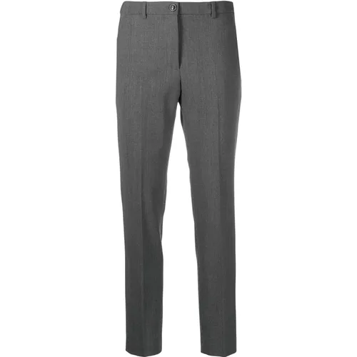 Graue Casual Hose , Damen, Größe: M - Seventy - Modalova