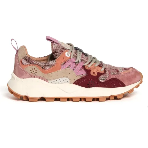 Rosa Wildleder Sneakers für Frauen , Damen, Größe: 36 EU - Flower Mountain - Modalova