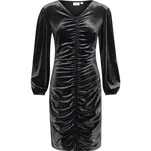 Elegantes Schwarzes Hebasz Kleid , Damen, Größe: M - Saint Tropez - Modalova