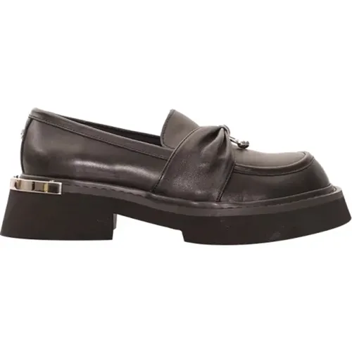 Schwarzer Eleganter Damen Loafer Schuh , Damen, Größe: 38 EU - Cult - Modalova