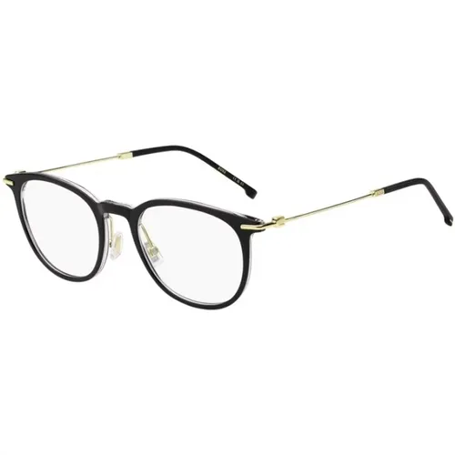 Black & Gold Stylish Glasses , female, Sizes: 50 MM - Hugo Boss - Modalova