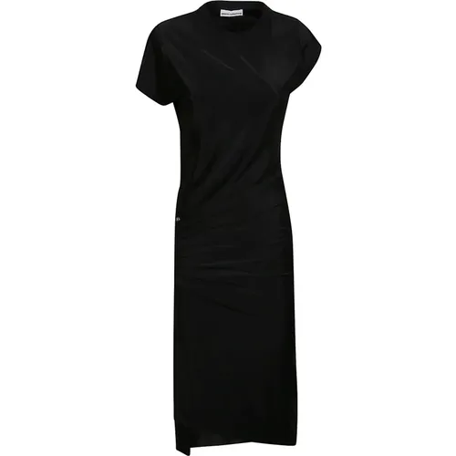 Elegant Draped Midi Dress , Damen, Größe: XS - Paco Rabanne - Modalova