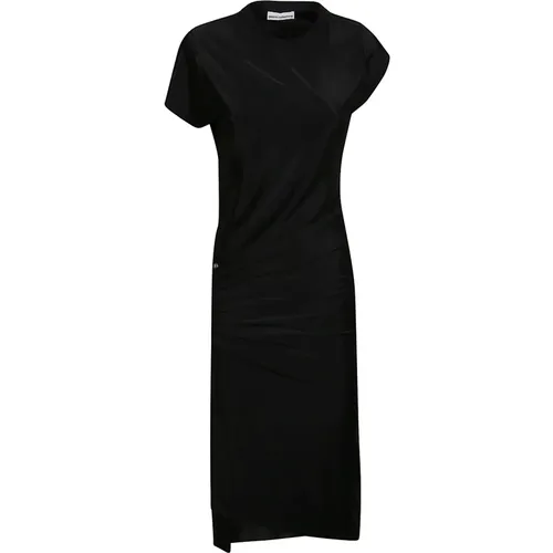 Elegant Draped Midi Dress , female, Sizes: XS, S - Paco Rabanne - Modalova