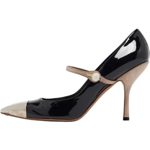 Pre-owned Leather heels , female, Sizes: 6 1/2 UK - Louis Vuitton Vintage - Modalova
