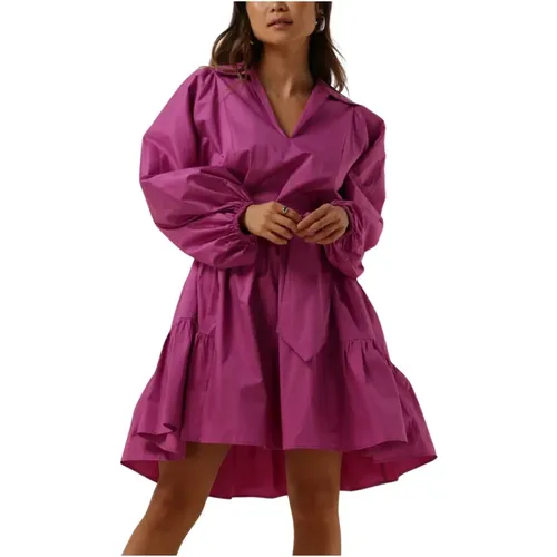 Fuchsia Midi Kleid Marlee , Damen, Größe: S - Devotion - Modalova