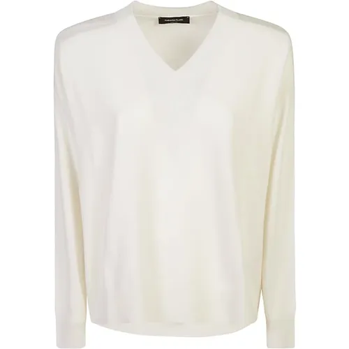 Creme Sweatshirt Aw24 Damenbekleidung - Fabiana Filippi - Modalova