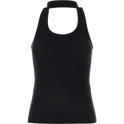 Stretch Schwarzes Tanktop , Damen, Größe: S - Coperni - Modalova