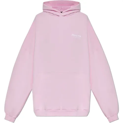 Oversize Hoodie , female, Sizes: S, M - Balenciaga - Modalova