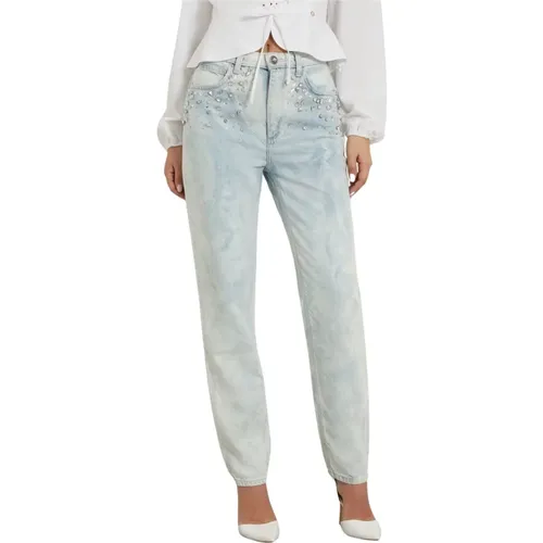 Mom Jeans Light , female, Sizes: W30, W27, W29, W28, W26 - Guess - Modalova