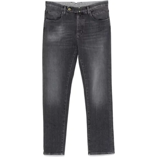 Schmale Graue Denim Jeans , Herren, Größe: W37 - Incotex - Modalova