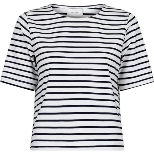 Striped T-Shirt Soanie Navy , female, Sizes: XS - NEO NOIR - Modalova