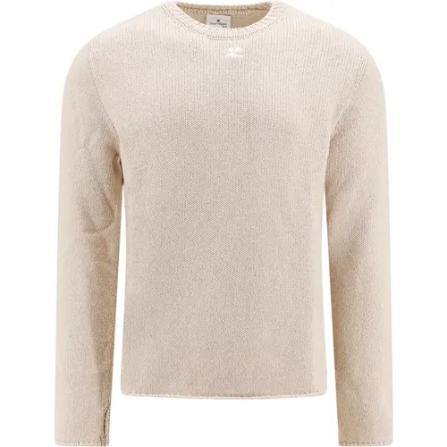 Open Side Cotton Linen Sweater , male, Sizes: L, M - Courrèges - Modalova
