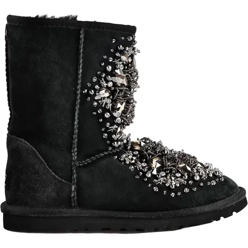 Winter Suede Boots with Stone Embellishments , female, Sizes: 4 UK - Ugg - Modalova