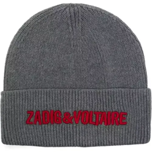 Kinder Graue Strickmütze Hut - Zadig & Voltaire - Modalova