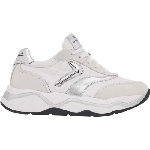 Sporty Sneakers with Leather Details , female, Sizes: 4 UK, 2 UK, 3 UK, 5 UK - Voile blanche - Modalova