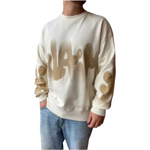 Herren Rundhals-Sweatshirt, Baumwolle - Disclaimer - Modalova