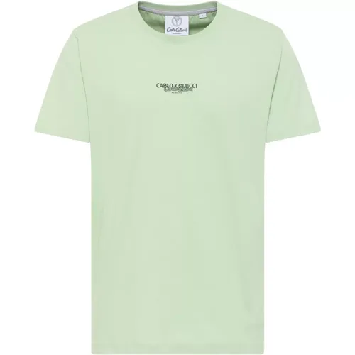 Casual Basic Line T-Shirt Sporty Look , Herren, Größe: 3XL - carlo colucci - Modalova