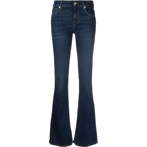 Bootcut Blaue Denim Jeans , Damen, Größe: W30 - 7 For All Mankind - Modalova