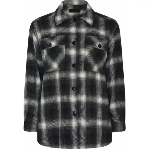 Oversize Shirt Blazer Check , Damen, Größe: L - C.Ro - Modalova