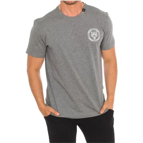 T-Shirt mit kurzem Ärmel und Markendruck,Kurzarm T-Shirt mit Markendruck - Plein Sport - Modalova