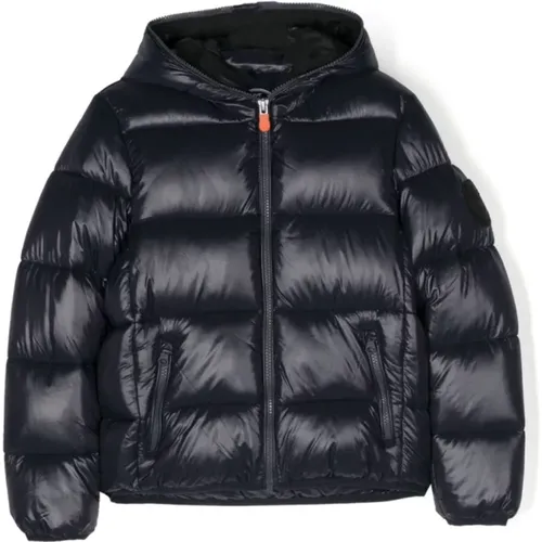 Blauer Winter Parka Jacke Jungen - Save The Duck - Modalova