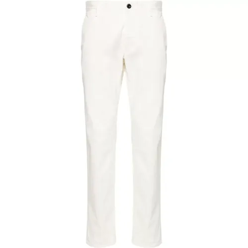 Cotton Trousers with Embroidered Logo , male, Sizes: W30, W31, W34 - Incotex - Modalova