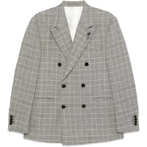 Puppytooth Doppelreiher Jacke - Lardini - Modalova