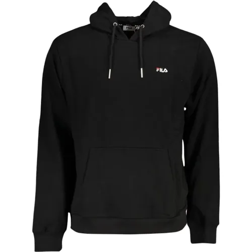 Hooded Cotton Sweater with Embroidery , male, Sizes: M, L, XS - Fila - Modalova