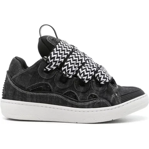 Denim Lace-Up Sneakers , female, Sizes: 7 UK, 3 UK - Lanvin - Modalova