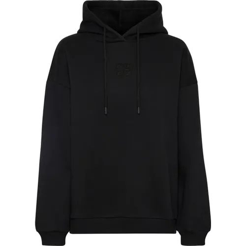 Schwarzer Logo Emb. Hoodie Sweatshirt - My Essential Wardrobe - Modalova