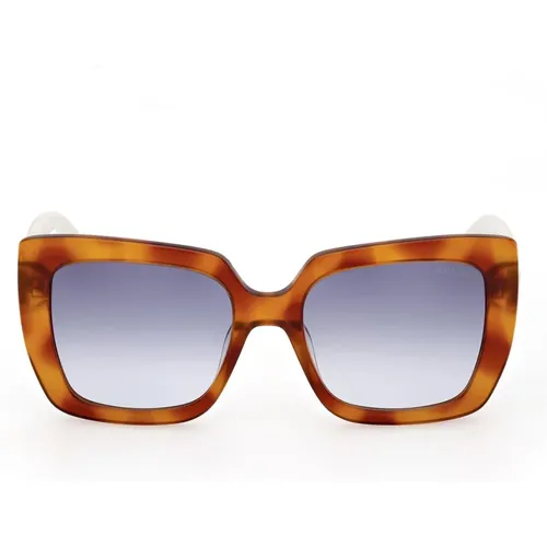 Square Sunglasses with Blue Gradient Lenses , female, Sizes: 53 MM - Guess - Modalova