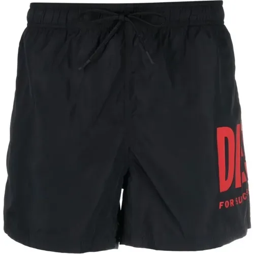 Schwarze Kurze Shorts , Herren, Größe: XL - Diesel - Modalova