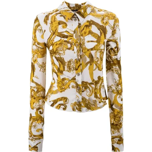 Watercolour Couture Sweaters , female, Sizes: S, XS - Versace Jeans Couture - Modalova
