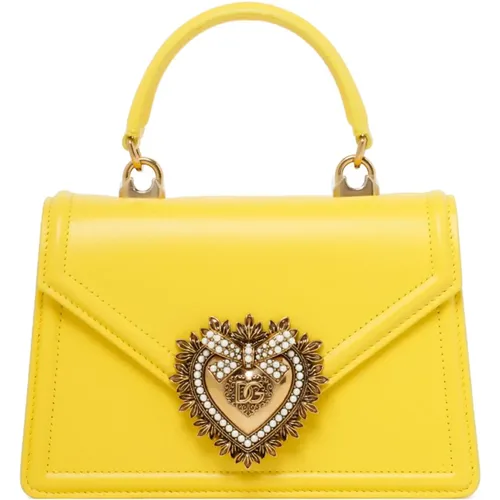 Small Devotion Top Handle Bag , female, Sizes: ONE SIZE - Dolce & Gabbana - Modalova
