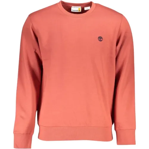 Schickes Rosa Fleece-Sweatshirt , Herren, Größe: L - Timberland - Modalova