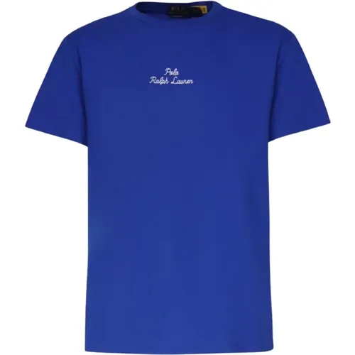 Baumwoll-T-Shirt mit Classic Fit-Logo , Herren, Größe: L - Ralph Lauren - Modalova