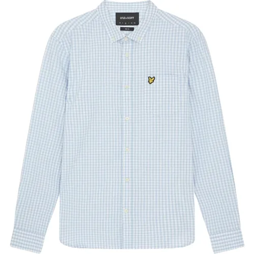 Slim Fit Gingham Shirt , male, Sizes: L - Lyle & Scott - Modalova