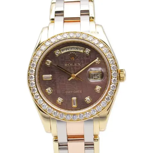 Pre-owned Metal watches , female, Sizes: ONE SIZE - Rolex Vintage - Modalova