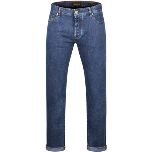Gerade Jeans , Herren, Größe: W32 - Moorer - Modalova