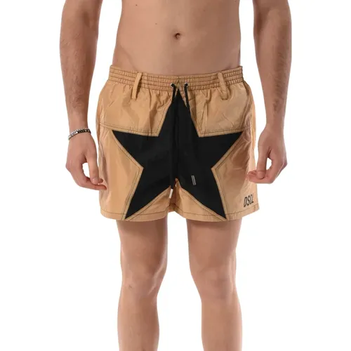 Boxer Shorts with Star Insert , male, Sizes: L - Dsquared2 - Modalova