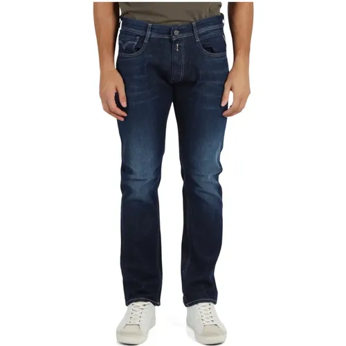 Comfort Fit Jeans mit Fünf Taschen , Herren, Größe: W31 L30 - Replay - Modalova