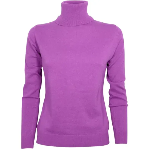 Slim Fit Turtleneck , female, Sizes: XS - Cashmere Company - Modalova