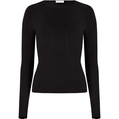 Fitted Long Sleeve Top , female, Sizes: L, M, S, XS, 2XL, XL - Nina Ricci - Modalova