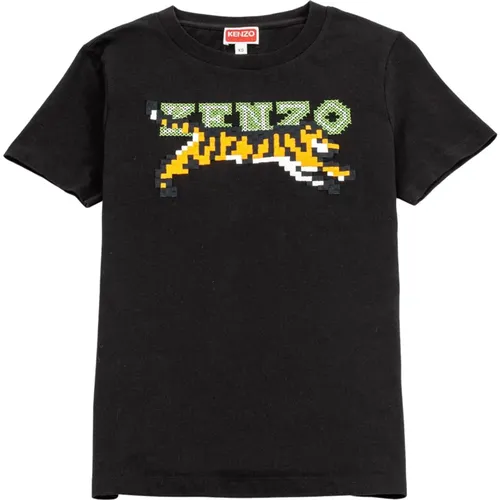 Retro Pixel T-Shirt , Damen, Größe: S - Kenzo - Modalova